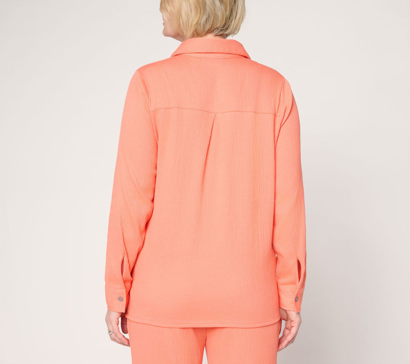Belle by Kim Gravel Petite Packabelle Big Shirt with Pockets — View 16