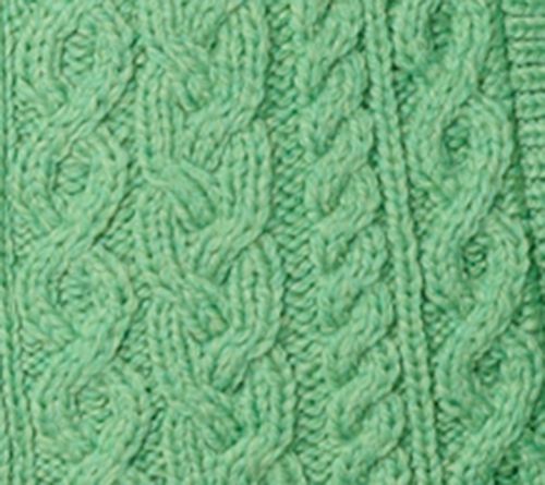 Aran Crafts Merino Wool Zip Front Cardigan — View 9