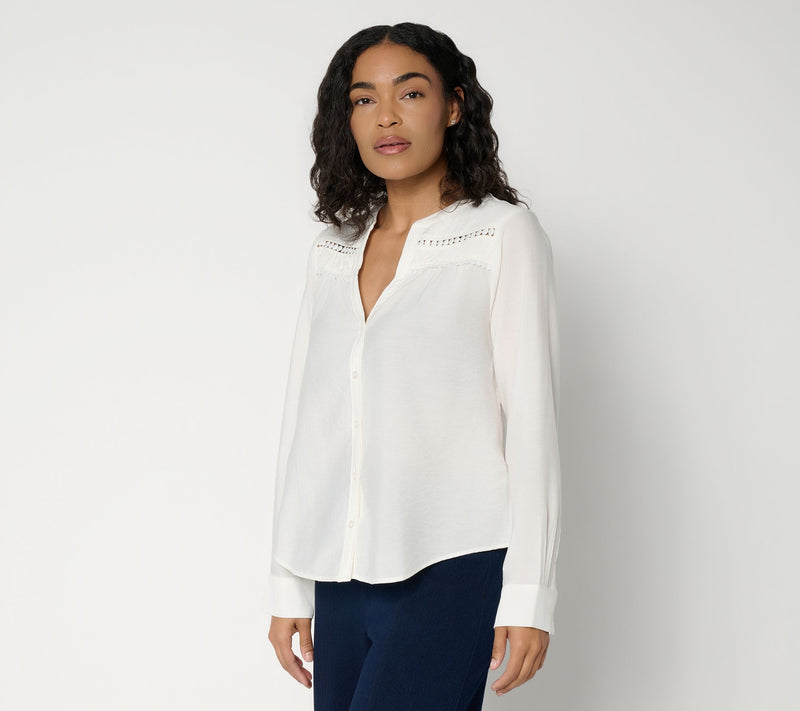 RM x Studio Rebecca Minkoff Smock Detail Shirt — View 10