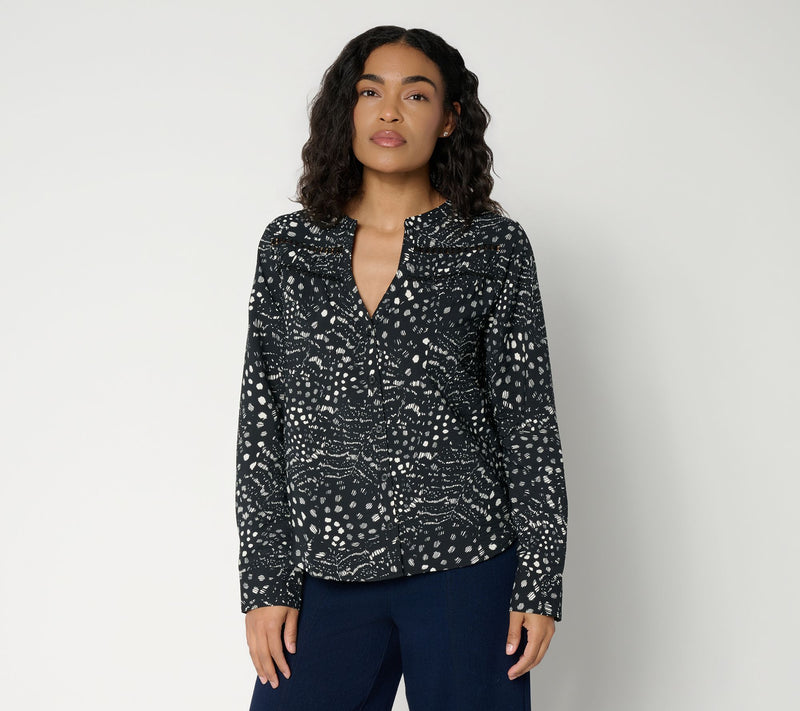 RM x Studio Rebecca Minkoff Smock Detail Shirt — View 13