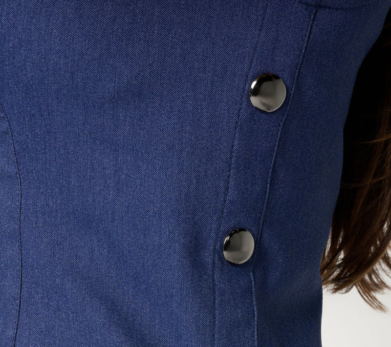 RM Studio x Rebecca Minkoff Stretch Twill Button Detail Sleeveless Top — View 6