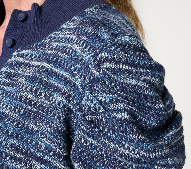 Me by Jennie Garth Multicolor Space Dyed Cardigan — View 6