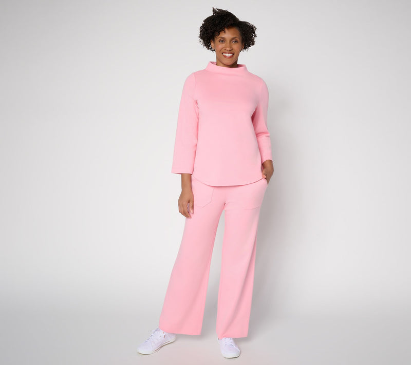 Martha Stewart Signature Reg Skylands Knit Bracelet Sleeve Top — View 7