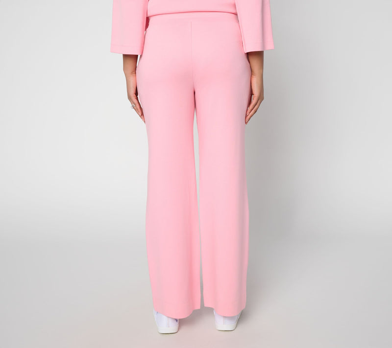 Martha Stewart Signature Regular Skylands Knit Wide Leg Pants — View 5