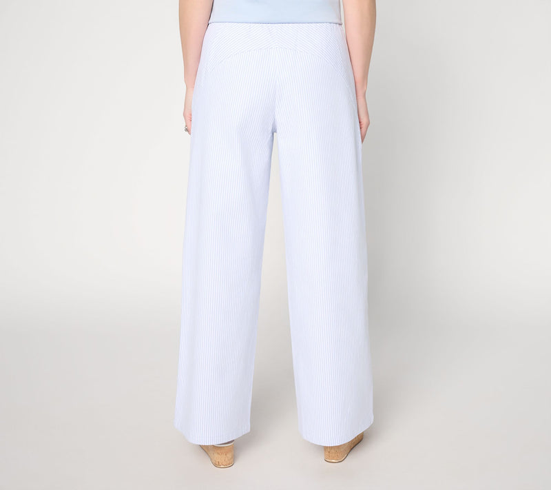 Peace Love World Regular Full Length Railroad Stripe Pants — View 4