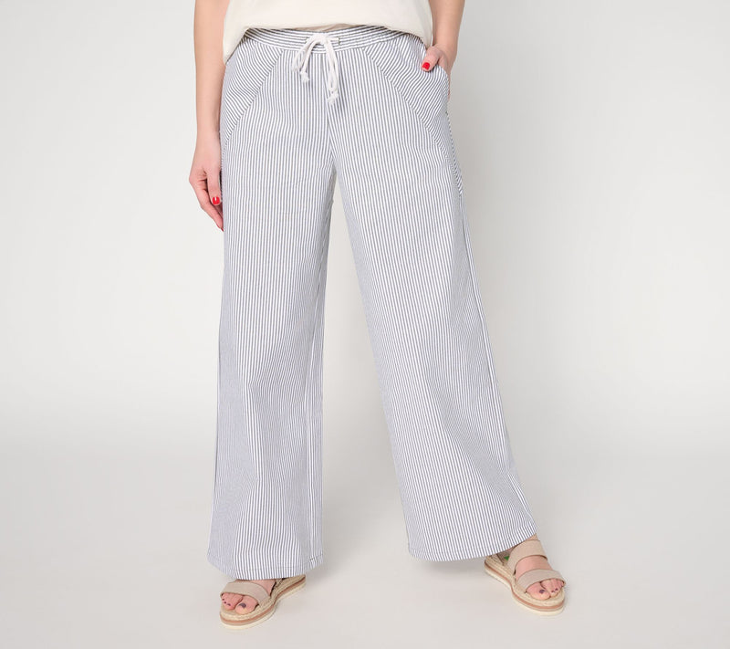 Peace Love World Regular Full Length Railroad Stripe Pants — View 9