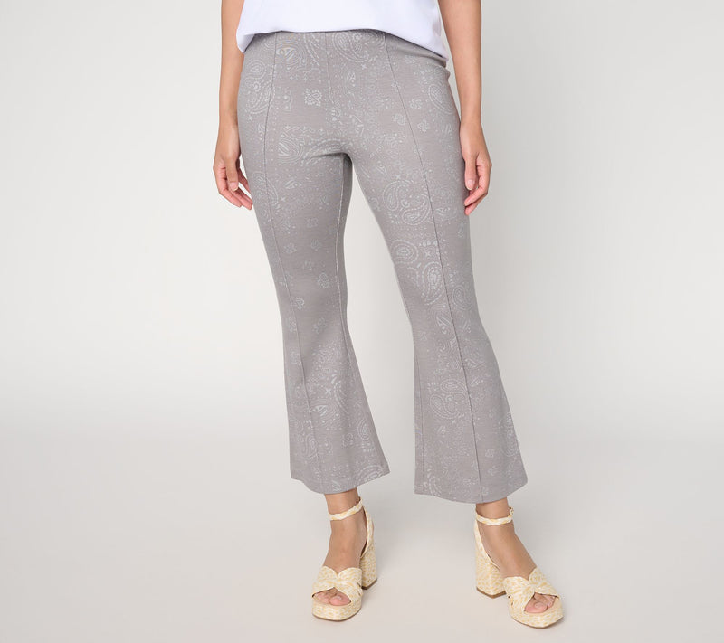 Peace Love World Regular Printed Cropped Length Pull On Pants — View 11
