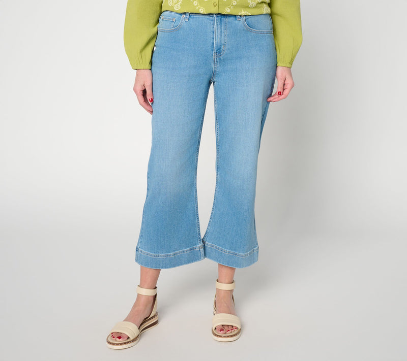 LOGO by Lori Goldstein Regular Indigo Kick Flare Jeans — Main view
