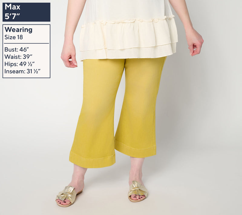 LOGO by Lori Goldstein Petite PD Kick Flare Jeans — View 6