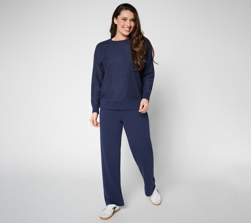 Studio Park x Amy Stran Long Sleeve Reverse French Terry Pullover — View 5