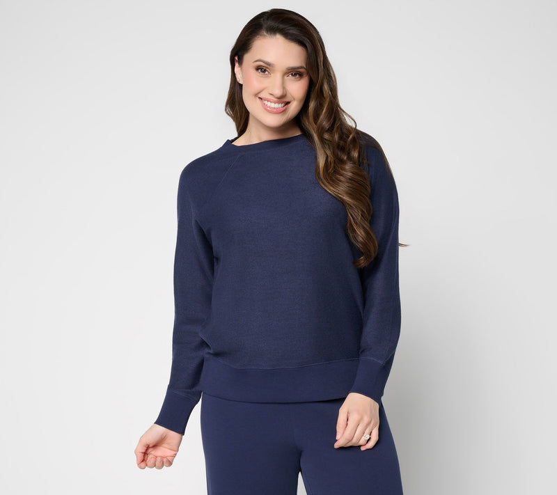 Studio Park x Amy Stran Long Sleeve Reverse French Terry Pullover — Main view