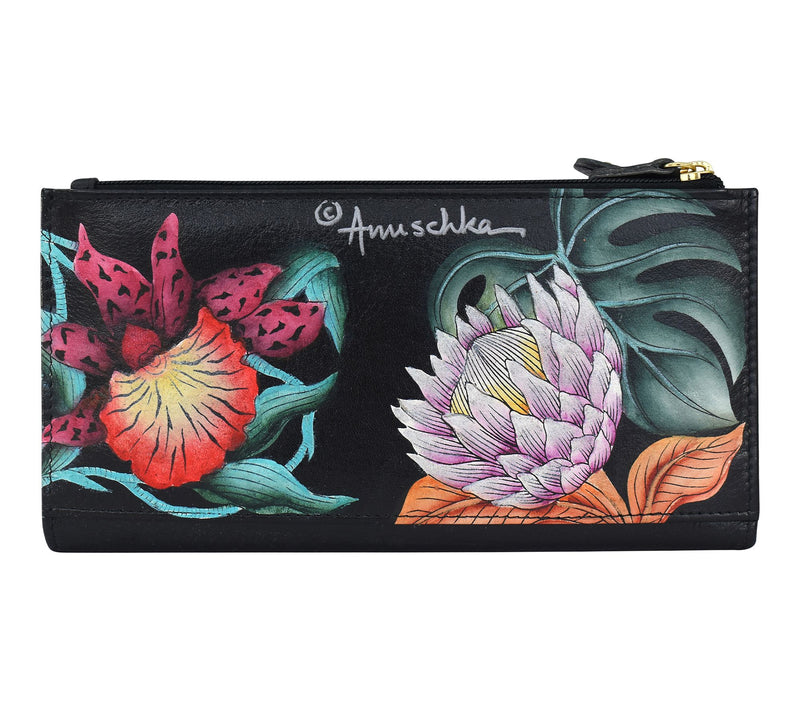 Anuschka Painted Leather Bifold RFIDWallet — View 2