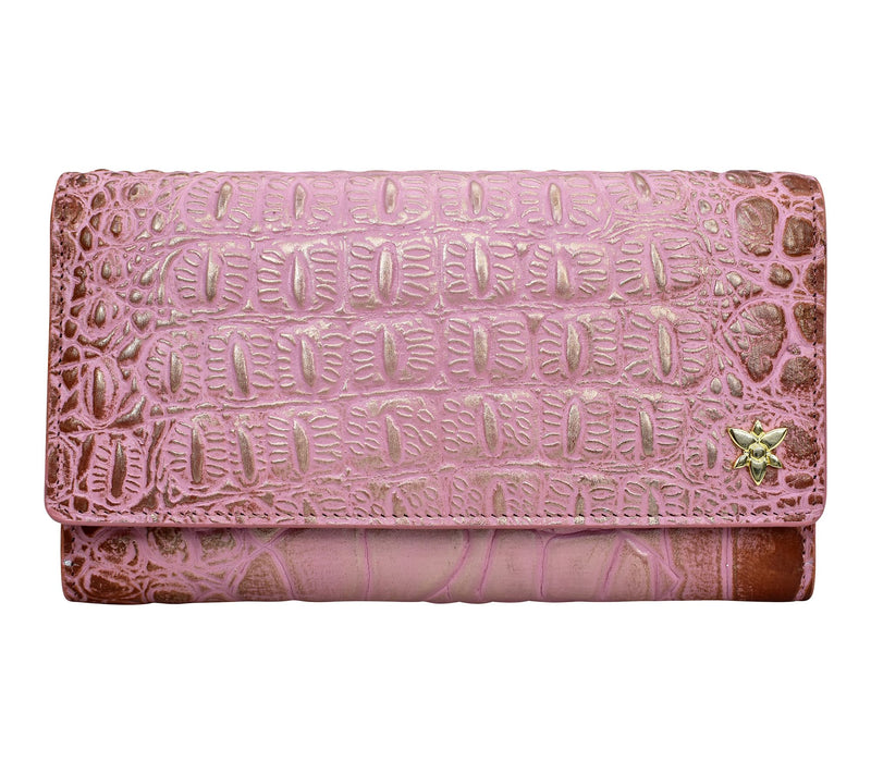 Anuschka Painted Leather Three Fold Wallet — View 11