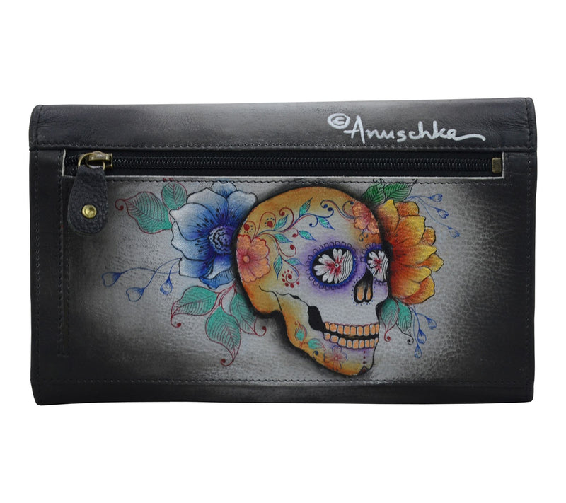 Anuschka Painte d Leather Three Fold Clutch — View 2