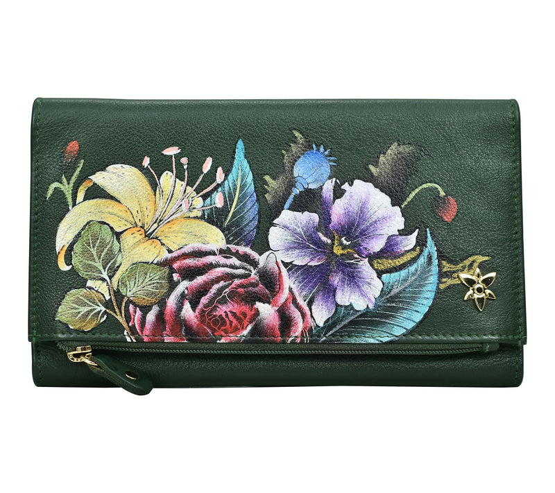Anuschka Painte d Leather Three Fold Clutch — View 8