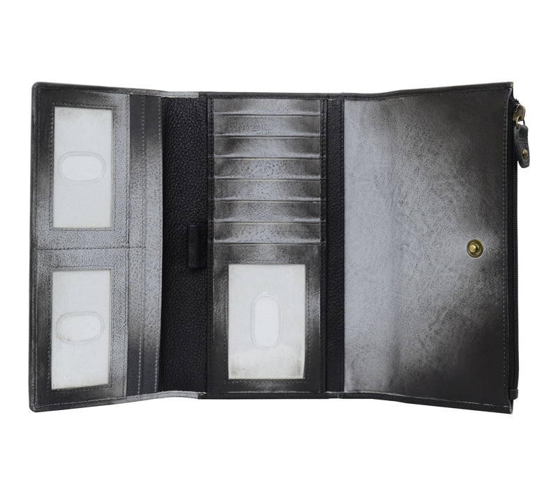 Anuschka Painte d Leather Three Fold Clutch — View 3