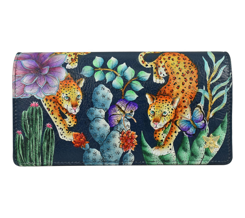 Anuschka Painted Leather Accordion Flap Wallet — View 16
