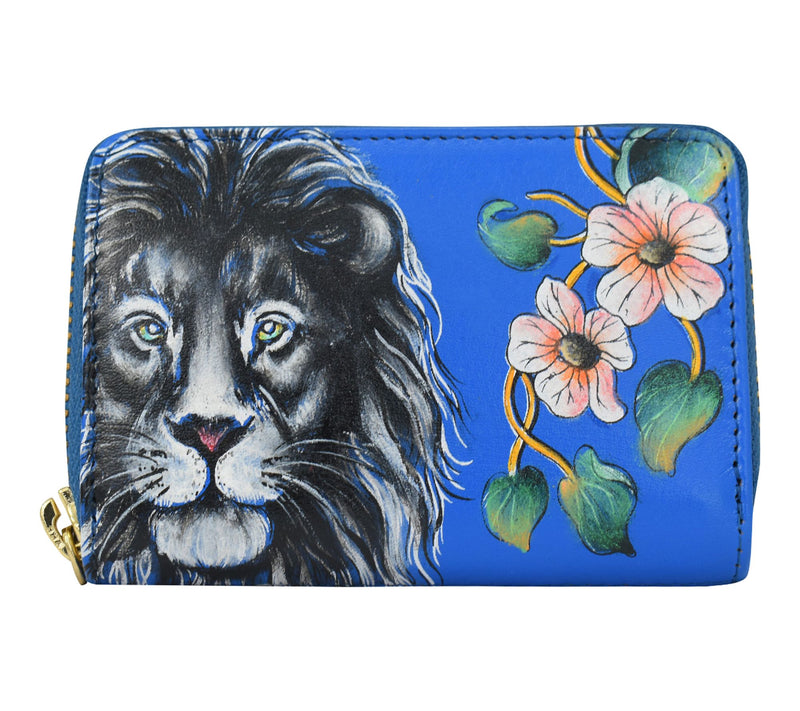 Anushcka Painted Leather Accordion Style Card Holder — View 13