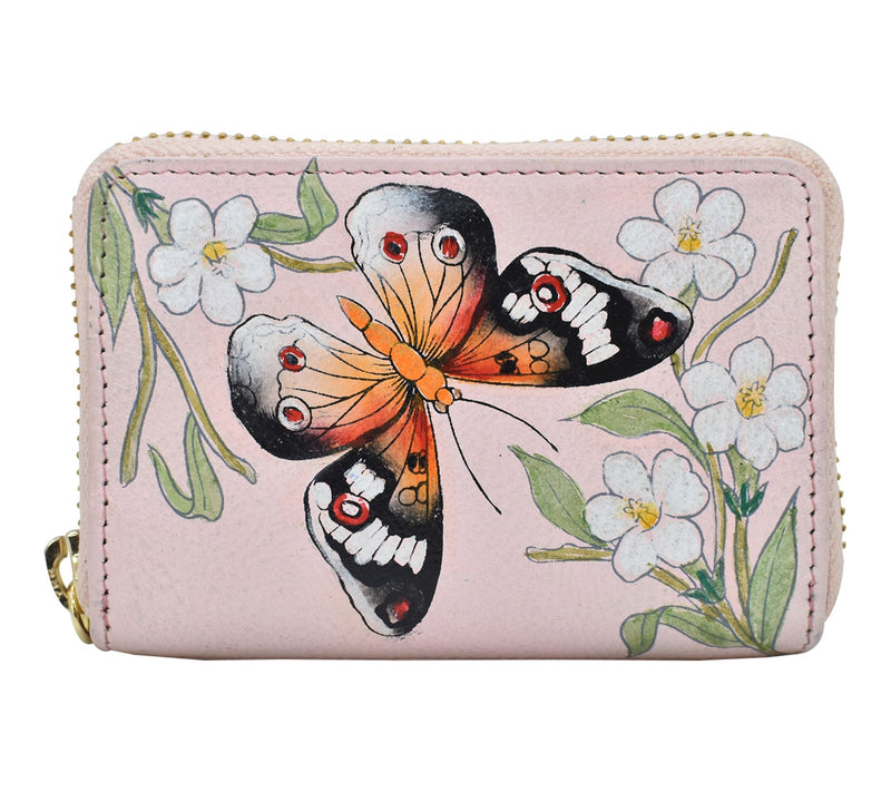 Anushcka Painted Leather Accordion Style Card Holder — View 15