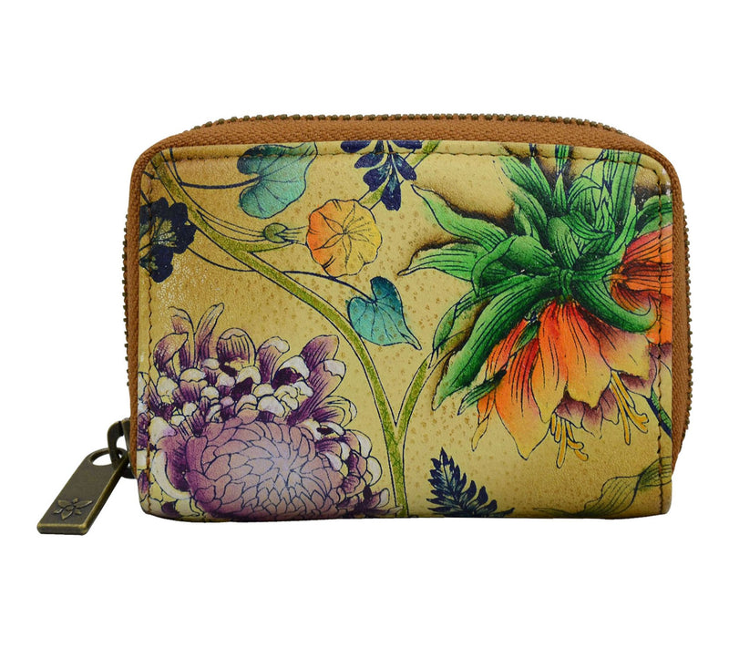 Anushcka Painted Leather Accordion Style Card Holder — View 17