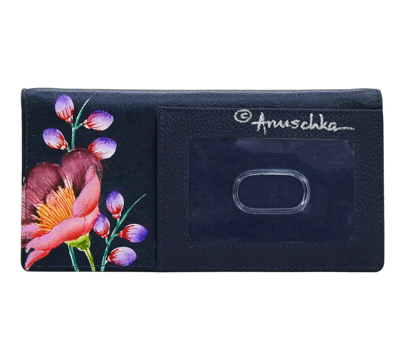 Anushcka Painted Leather Checkbook Cover — View 2