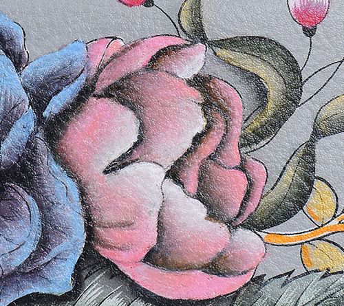 Anushcka Painted Leather Checkbook Cover — View 6