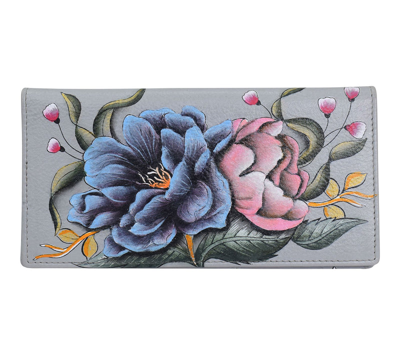 Anushcka Painted Leather Checkbook Cover — View 10