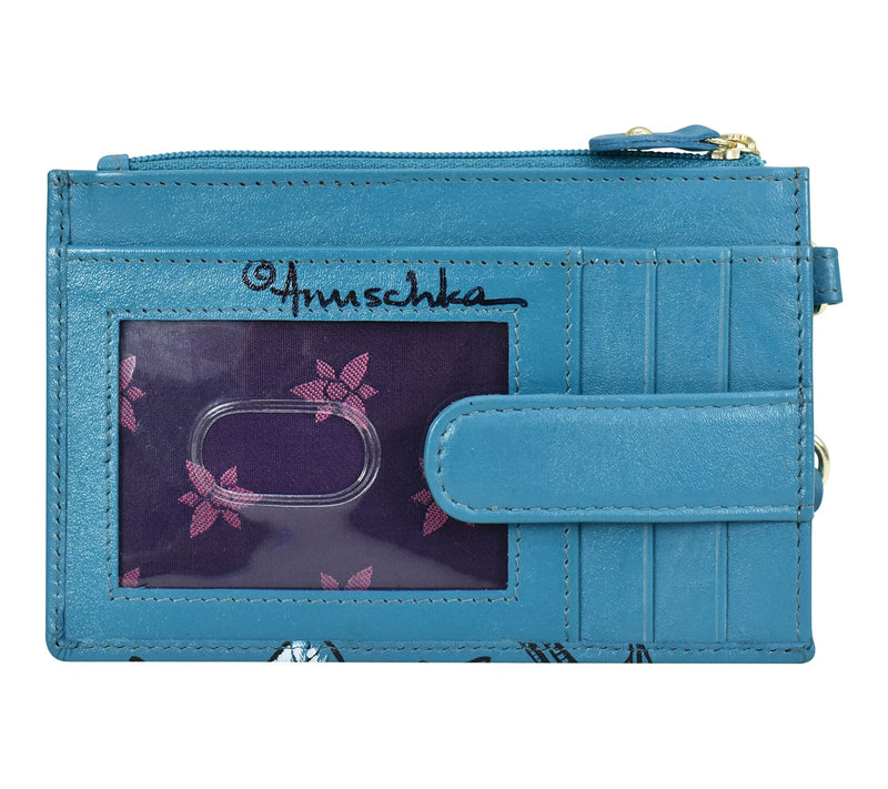 Anuschka Painted Leather Card Holder with Wristlet — View 2