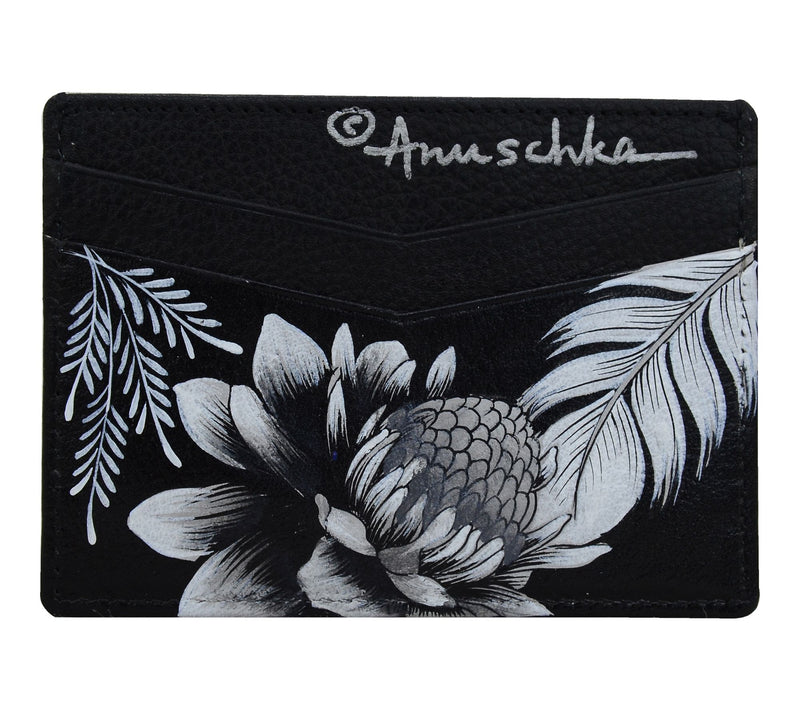 Anushcka Painted Leather Credit Card Case — View 2