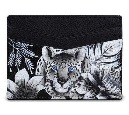 Anushcka Painted Leather Credit Card Case