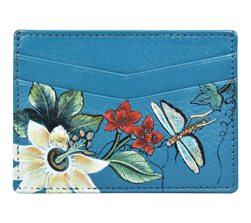 Anushcka Painted Leather Credit Card Case — View 18