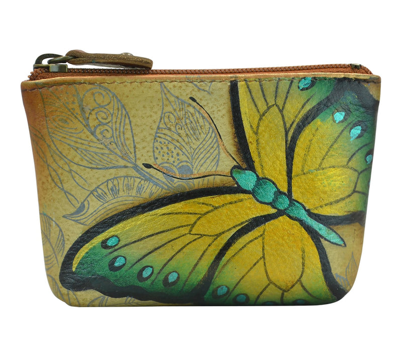 Anushcka Painted Leather Coin Pouch — View 29