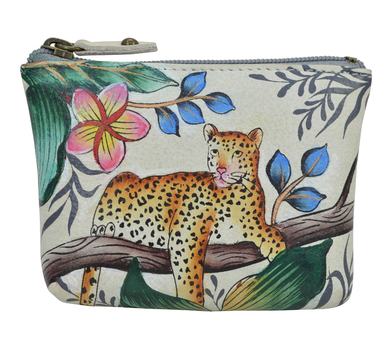 Anushcka Painted Leather Coin Pouch — View 30
