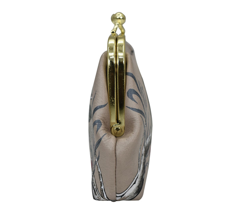 Anushcka Painted Leather Clasp Pouch With Key Fobs — View 4