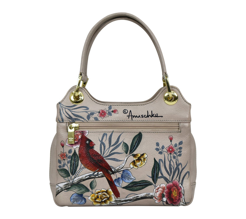 Anuschka Painte d Leather Satch el With Crossbo dy Strap — View 2