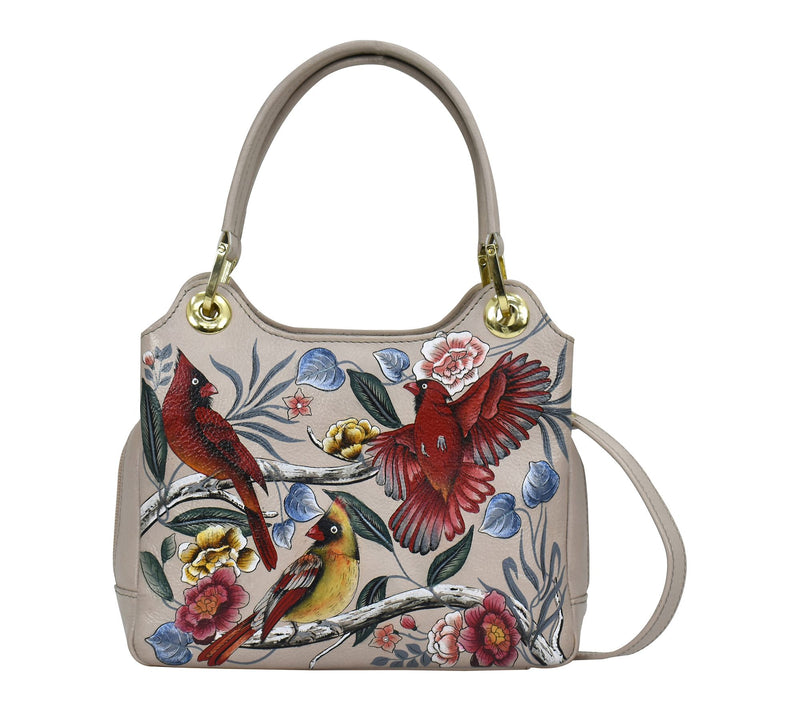 Anuschka Painte d Leather Satch el With Crossbo dy Strap — Main view