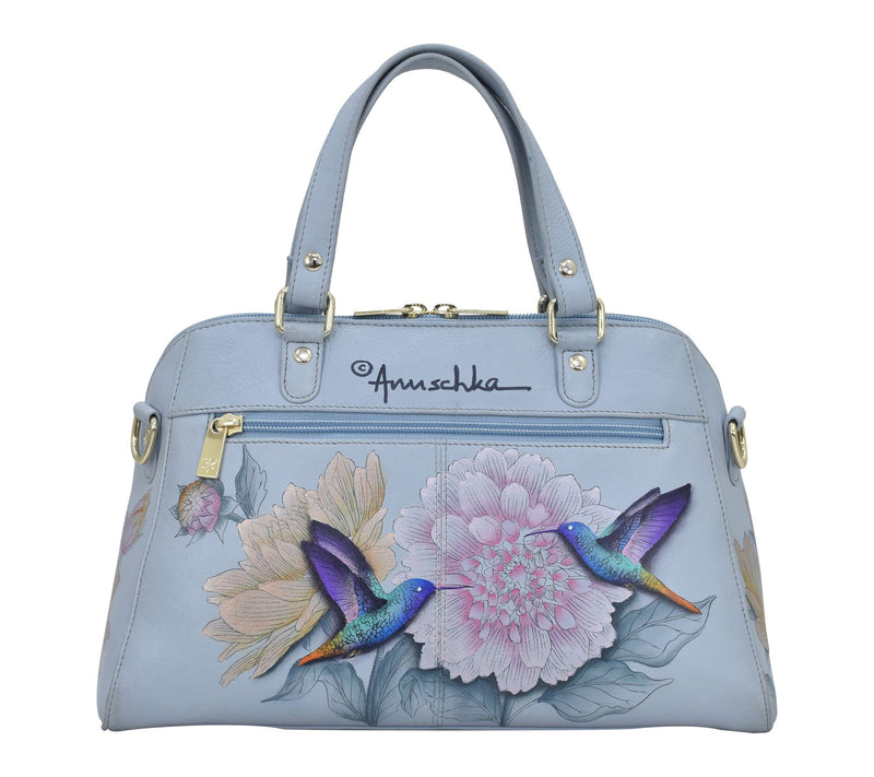 Anuschka Painted Leather Wide Organizer Satchel — View 11
