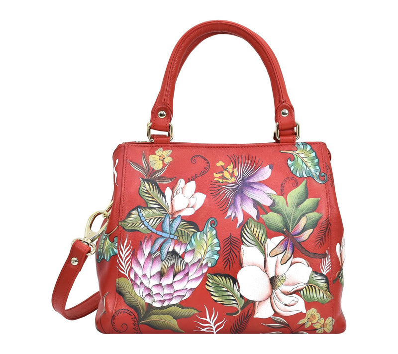 Anuschka Painted Leather Multi Compartment Satchel — View 10