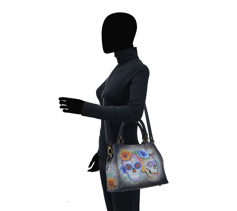 Anuschka Painted Leather Multi Compartment Satchel — View 3