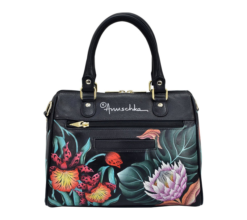 Anuschka Painted Leather Zip Around ClassicSatchel — View 4