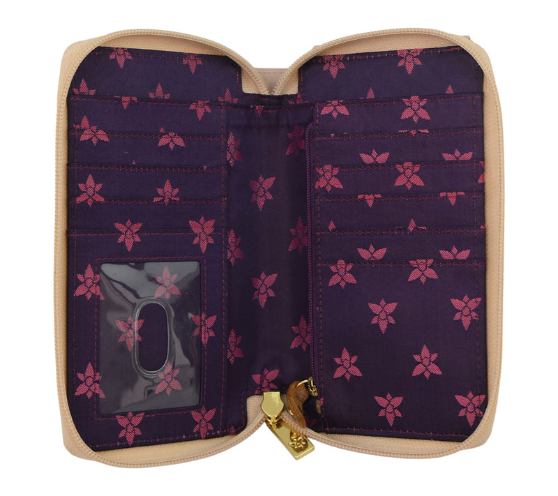 Anuschka Painted Leather Phone Organizer Crossbody — View 4