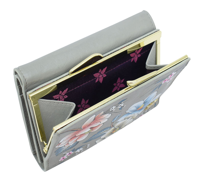 Anuschka Painted Leather Three-Fold RFIDWallet — View 3