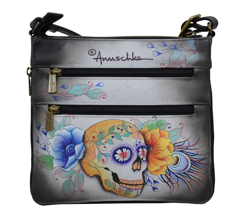 Anuschka Painted Leather Expandable Travel Crosbody — View 2