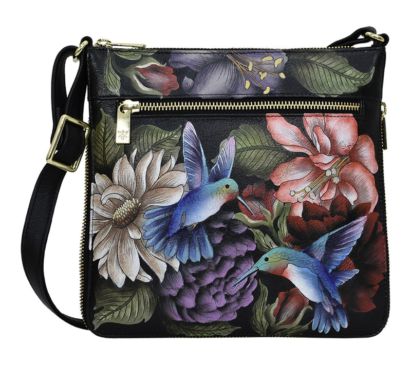 Anuschka Painted Leather Expandable Travel Crosbody — View 15