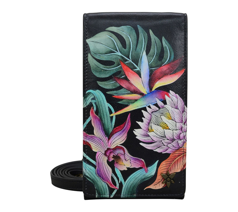 Anuschka Painte d Leather Smart phone Crossbody — View 11