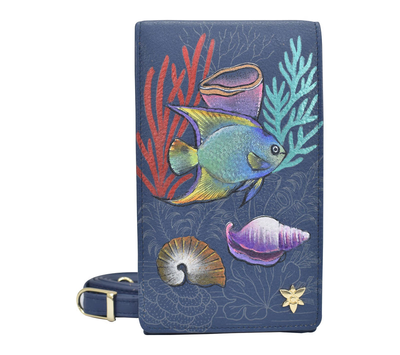 Anuschka Painte d Leather Smart phone Crossbody — View 14