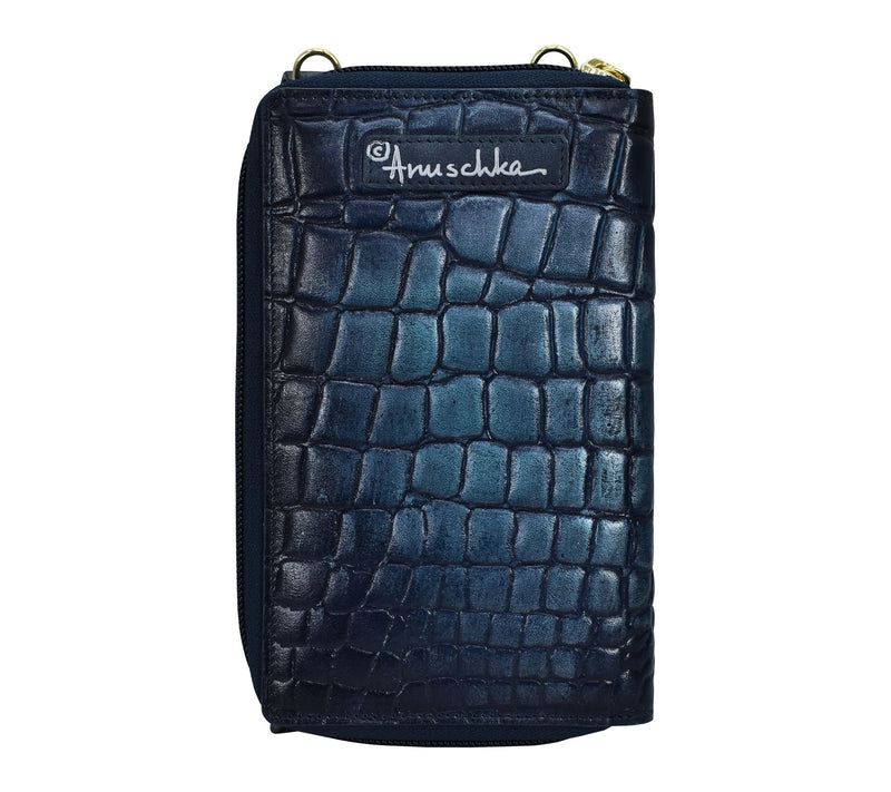 Anuschka Painted Leather Crossbody Phone Case — View 2