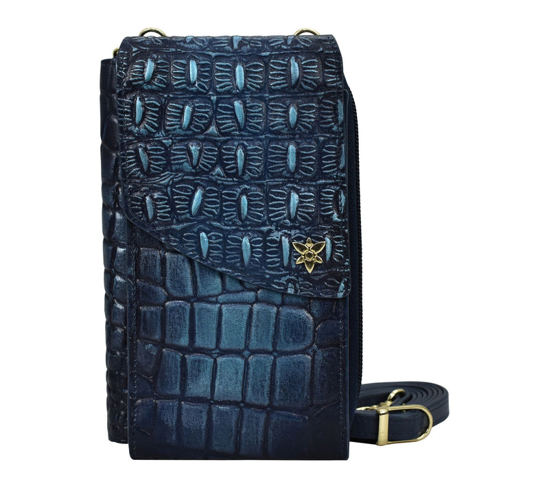 Anuschka Painted Leather Crossbody Phone Case — Main view