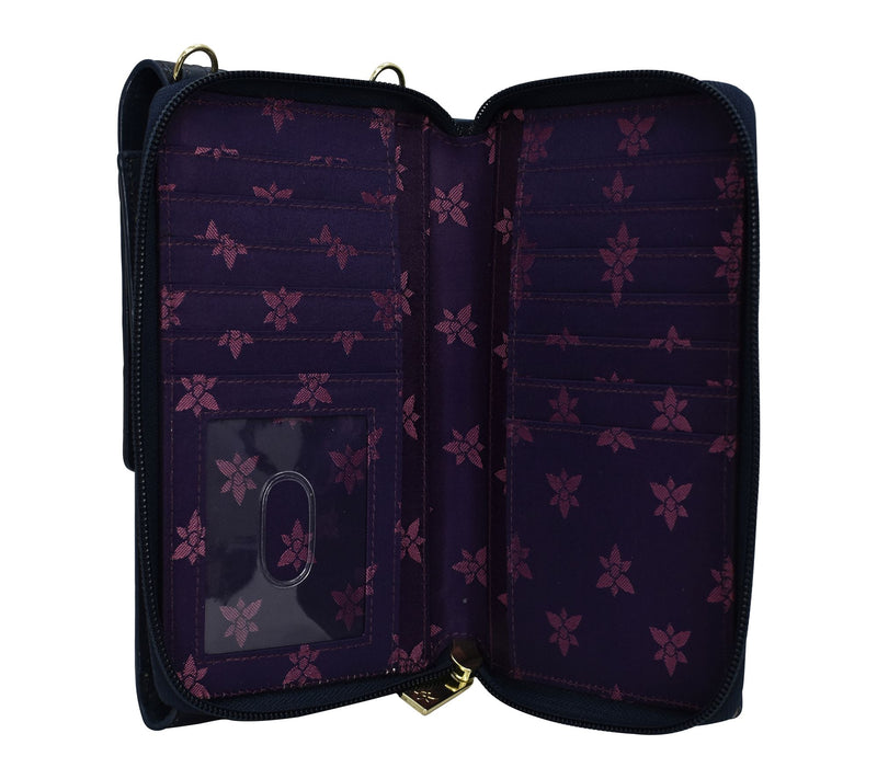 Anuschka Painted Leather Crossbody Phone Case — View 3