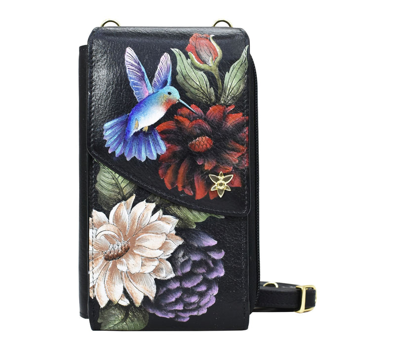 Anuschka Painted Leather Crossbody Phone Case — View 9